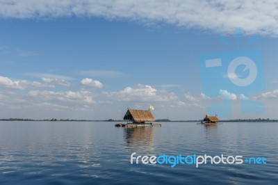 Bamboo Rafting Stock Photo