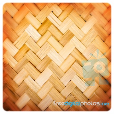 Bamboo Weave Texture Stock Photo