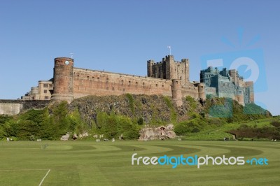 Bamburgh Castle Stock Photo