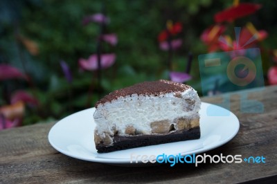 Banana Cake Stock Photo