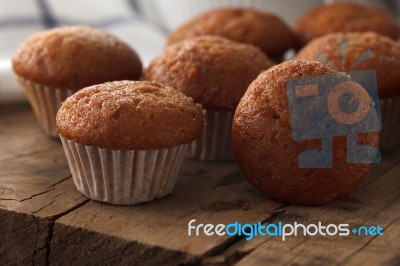 Banana Cake Honey Sweet Pastries Dessert Eating Yummy Bakery Rustic Still Life Closeup Stock Photo