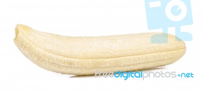 Banana Isolated On The White Background Stock Photo