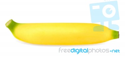 Banana Isolated On The White Background Stock Photo