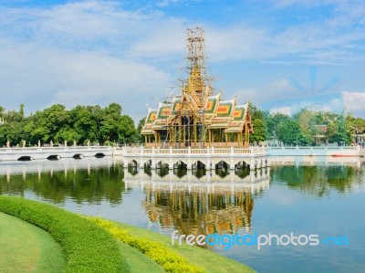 Bang Pa-in Royal Palace In Thailand Under Renovation Stock Photo