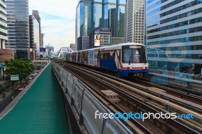 Bangkok Bts Train System Stock Photo