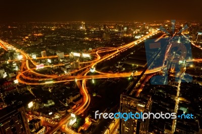 Bangkok, Capital City Of Thailand From High Angle View Stock Photo