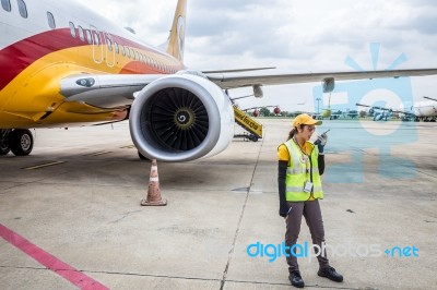 Bangkok International Airport (don Muang) Is A Regional Commuter Fligh Stock Photo