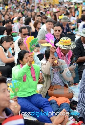 Bangkok - November 11, 2013 : The Protest Against The Amnesty Bi… Stock Photo