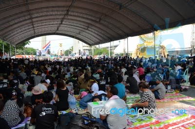 Bangkok - November 11 : The Democrats Are On The March At Democr… Stock Photo