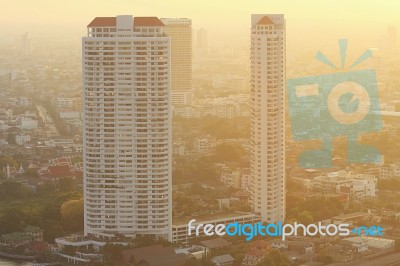 Bangkok Skyline Stock Photo