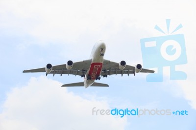 Bangkok Thailand - Sep12 : Big Passenger Plane Air Bus A 380 Of Stock Photo