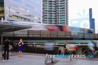 Bangkok's City Life Stock Photo