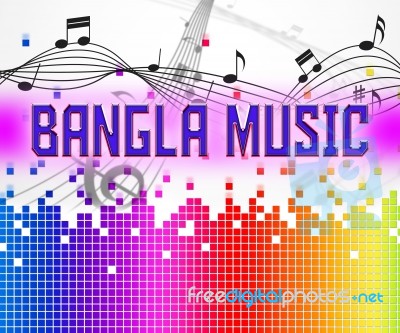 Bangla Music Shows Bangladesh Song And India Stock Image