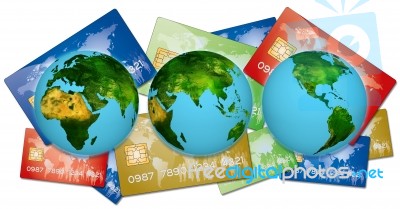 Bank Credit Cards Stock Photo