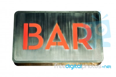 Bar Sign Stock Photo