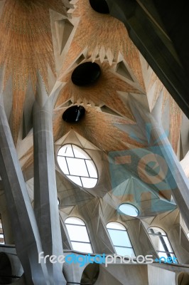 Barcelona, Spain/europe - June 1 : Detail From Gaudi's La Sagrad… Stock Photo