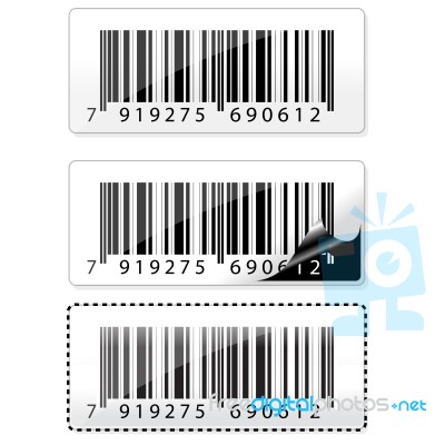 Barcode Sticker Stock Image