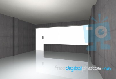 Bare Concrete Room Stock Image