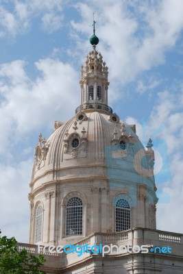 Basilica Da Estrela (dome) In Lisbon, Portugal Stock Photo