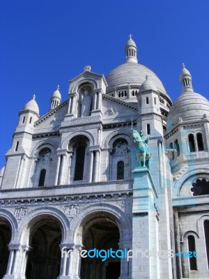 Basilique Du Sacre Coeur Stock Photo