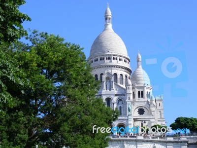 Basilique Du Sacre Coeur Stock Photo