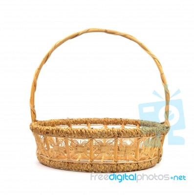 Basket Handmade Stock Photo