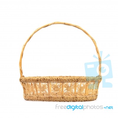 Basket Handmade Stock Photo