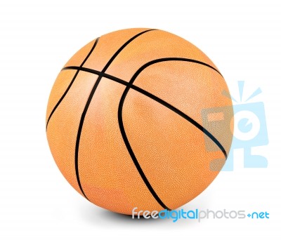 Basketball Ball Isolated On White Background Stock Image