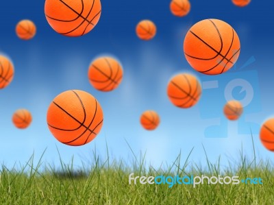 Basketball Balls Stock Photo