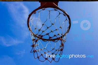 Basketball Hoop Stock Photo