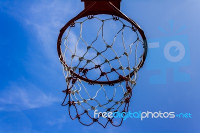 Basketball Hoop Stock Photo