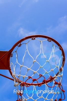 Basketball Hoop Stock Photo