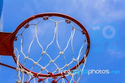 Basketball Hoop Stock Photo