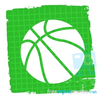 Basketball Icon Represents Activity Game And Team Stock Image