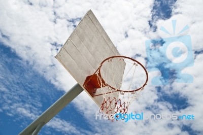 Basketball Net Stock Photo