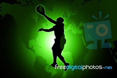 Basketball Player Stock Image