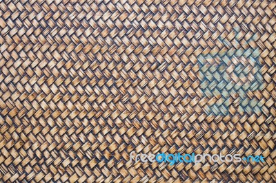 Basketry Bamboo Crafts Is Texture And Background Stock Photo