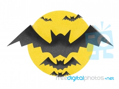 Bat Halloween By Cork Board Stock Image