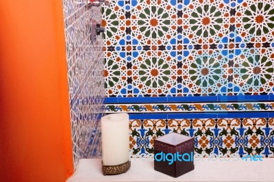 Bathroom Morocco Stock Photo