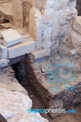 Baths Near The Temple Of Apollo At Kourion Stock Photo