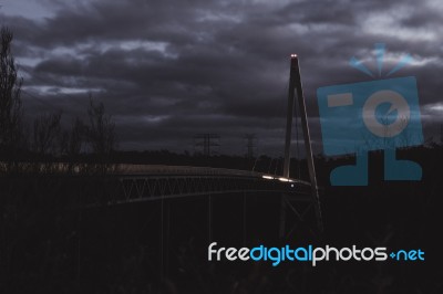 Batman Bridge By The Tamar River Near Sidmouth Stock Photo