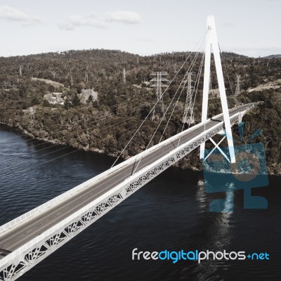 Batman Bridge By The Tamar River Near Sidmouth Stock Photo