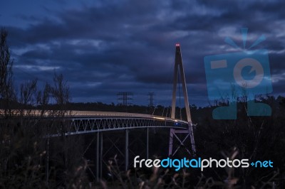 Batman Bridge By The Tamar River Near Sidmouth Stock Photo