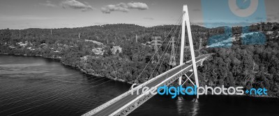 Batman Bridge By The Tamar River Near Sidmouth Stock Photo