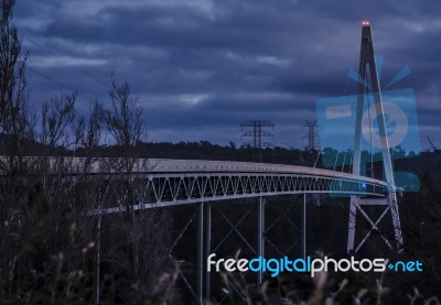 Batman Bridge By The Tamar River Near Sidmouth Stock Photo