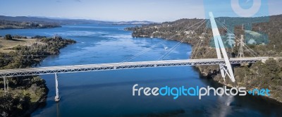 Batman Bridge By The Tamar River Near Sidmouth Stock Photo