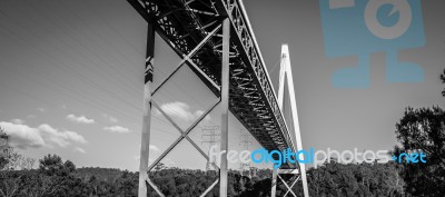 Batman Bridge By The Tamar River Near Sidmouth Stock Photo