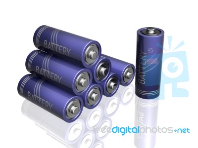 Batteries Stock Image