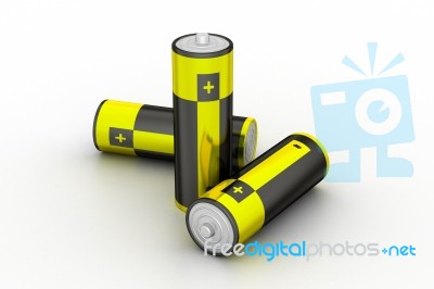 Batteries Stock Image