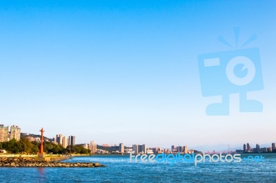 Bay View In Holiday Stock Photo